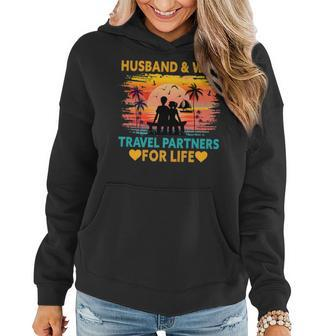Husband And Wife Travel Partners For Life Beach Traveling Women Hoodie | Mazezy AU