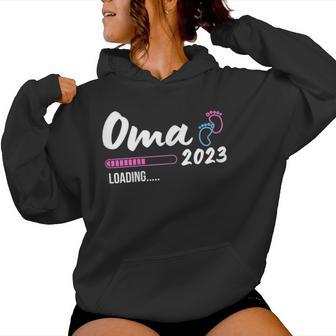 Ich Werde Oma 2023 Loading Pregnancy Announcement Women Hoodie - Monsterry DE