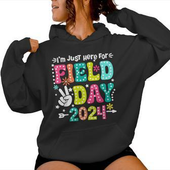 I'm Just Here For Field Day 2024 Field Trip Fun Day Boy Girl Women Hoodie - Monsterry UK