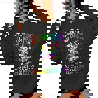 I'm A Super Proud Lil Sister Of A Class Of 2024 Graduate Women Hoodie | Seseable UK