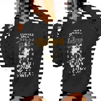 If It Involves Horses Count Me In Riding Horse Lover Rider Women Hoodie - Thegiftio
