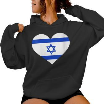 Israel Heart Flag Women Hoodie - Monsterry AU