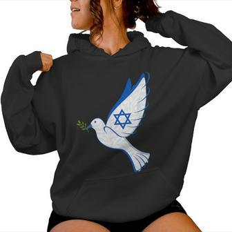 Israel Pro Support Stand Strong Peace Love Jewish Girl Women Hoodie - Monsterry UK