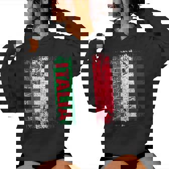 Italia Bandera Hombres Es Niños Italia Sudadera con capucha para mujer - Regaloses
