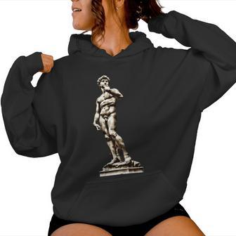 Italian Sculptor Michelangelo's Statue Of David Women Hoodie - Monsterry CA