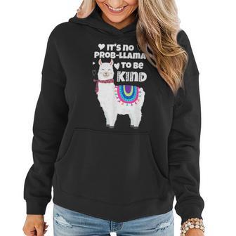 It's No Prob-Llama To Be Kind Unity Orange Day Women Hoodie - Monsterry AU