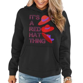 Its A Red Hat Thing Social Club Red Society Revolution Women Hoodie - Monsterry CA