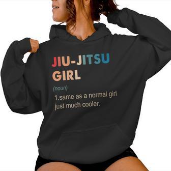 Jiu-Jitsu Girl Definition Jiu-Jitsu For Girls Women Hoodie - Thegiftio UK