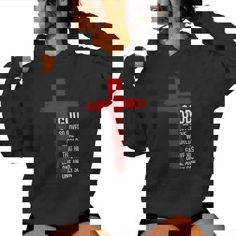 John 316 Christian Cross Bible Women Hoodie - Seseable