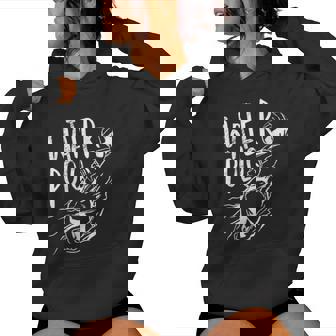 Jugador De Waterpolo Estilo Grunge Waterpolo Regalo Cuello Sudadera con capucha para mujer - Regaloses