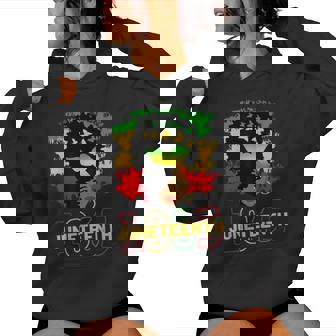 Junenth 1865 Black Butterflies Celebrate Junenth Women Hoodie - Seseable