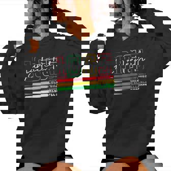 Junenth 1865 Black Queen Black Afro American Girls Women Hoodie - Thegiftio UK