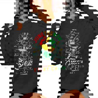 Junenth African American Freedom 1865 Women Hoodie - Thegiftio UK