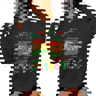 Junenth Black American Feedom 1865 Junenth Women Women Hoodie - Thegiftio UK