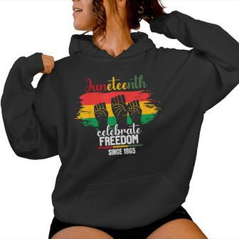 Junenth Celebrate Freedom 1865 African American Women Women Hoodie - Monsterry UK