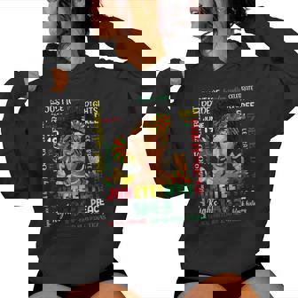 Junenth Celebrating Black Freedom 1865 Black Women Women Hoodie | Mazezy