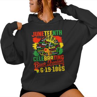 Junenth Celebrating Black Freedom African American Women Hoodie - Thegiftio UK