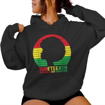 Junenth Remember Our Ancestors Black African Women Women Hoodie - Monsterry