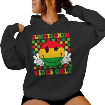 Junenth Vibes Only 1865 African Smile Face Girls Women Hoodie - Seseable
