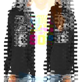 Just A Girl Who Loves The 90S Party 90S Outfit 1990S Costume Women Hoodie - Seseable