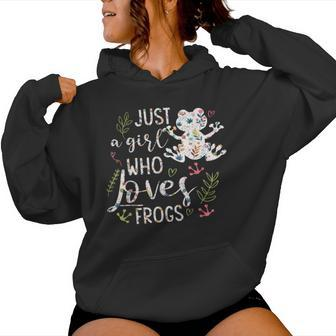 Just A Girl Who Loves Frogs Women Hoodie - Thegiftio UK