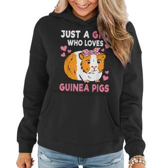 Just A Girl Who Loves Guinea Pigs Cute Guinea Pig Lover Women Hoodie - Seseable