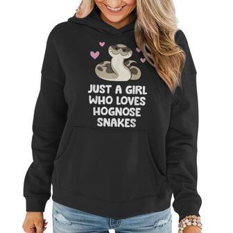 Just A Girl Who Loves Hognose Snakes Women Hoodie - Monsterry