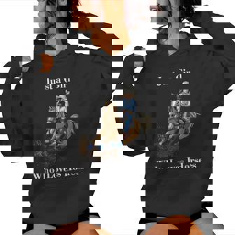 Just A Girl Who Loves Horses Equitación Occidental Sudadera con capucha para mujer - Regaloses