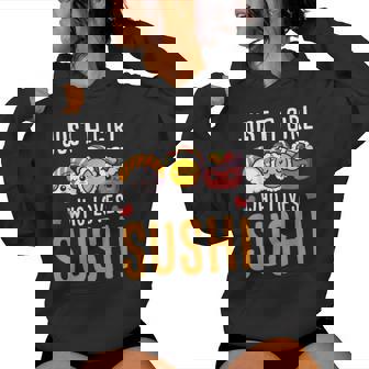 Just A Girl Who Loves Sushi Women Hoodie - Thegiftio