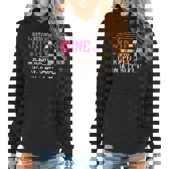 I Just Rescued Some Wine It Was Trapped In A Bottle Women Hoodie - Monsterry