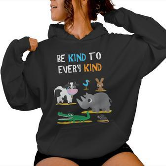 Be Kind To Every Kind Animal Lover Women Hoodie - Monsterry CA