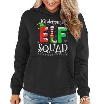 Kindergarten Elf Squad Light Christmas Teacher Student Women Hoodie - Monsterry