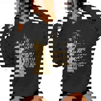 La Reine Protège Toujours Son Motif Roi Pour Un Joueur D'échecs Sweat à capuche femme - Cadeauxyz