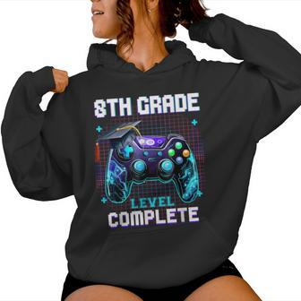Last Day Of 8Th Grade Level Complete Graduation Him Boys Women Hoodie - Seseable