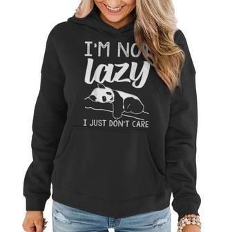 Lazy Panda Bear For I'm Not Lazy I Just Don't Care Women Hoodie - Monsterry AU