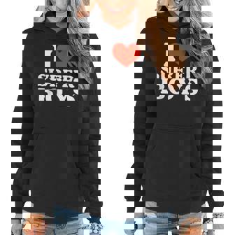 I Love Surfer Boys I Heart Surfer Boys Surf Girls Women Hoodie | Mazezy