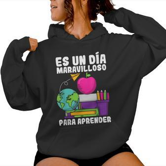 Maestras Spanish Teacher Maestra Hispanic Teacher Espanol Women Hoodie - Monsterry DE
