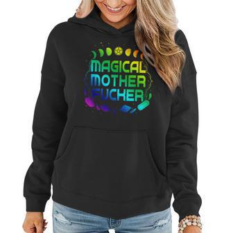 Magical Mother Fucker Moon Cycle Witches Crystals Women Hoodie - Monsterry