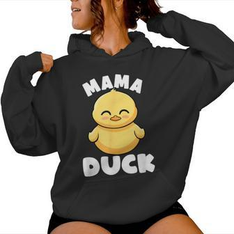 Mama Duck Mama I Love Ducks Lady Lover Rubber Duck Women Hoodie - Monsterry CA