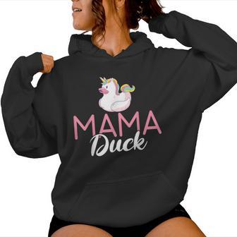 Mama Duck Rubber Mother Duck Quack Women Hoodie - Monsterry UK