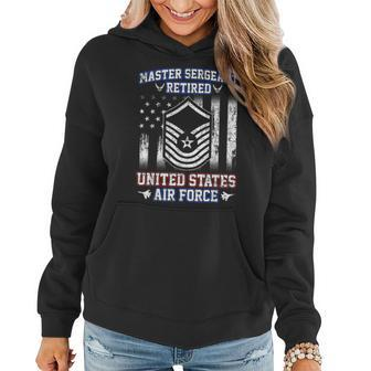 Master Sergeant Retired Air Force Military Retirement Women Hoodie - Monsterry DE