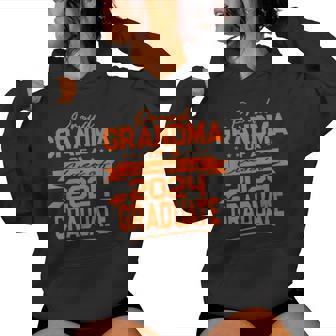 Matching Family Orange Proud Grandma Class Of 2024 Graduate Women Hoodie | Mazezy