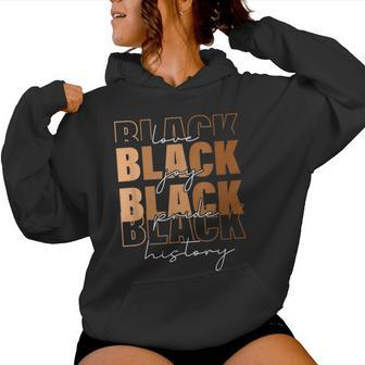 Melanin For Black Black History Month Retro Women Hoodie - Seseable