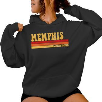 Memphis Name Personalized Idea Retro Vintage Memphis Women Hoodie - Monsterry