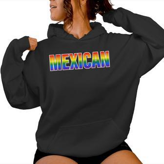 Mexican Pride Lgbtq Rainbow Mexico Pride Women Hoodie - Monsterry UK