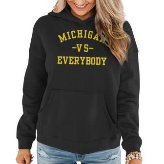 Michigan Vs Eeverything Everybody Women Hoodie | Mazezy