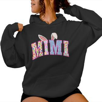Mimi Bunny Happy Easter Day Mother's Day Family Matching Women Hoodie - Seseable