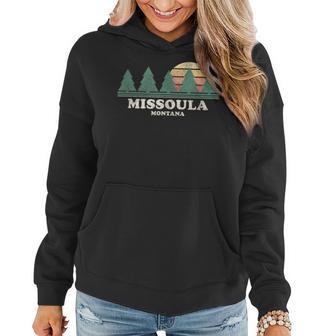 Missoula Mt Vintage Throwback Retro 70S Women Hoodie - Monsterry