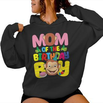 Mom And Dad Birthday Boy Monkey Family Matching Women Hoodie - Monsterry