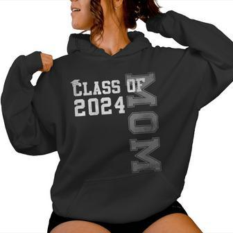 Mom Mother Senior 2024 Proud Mom Of A Class Of 2024 Graduate Women Hoodie - Seseable